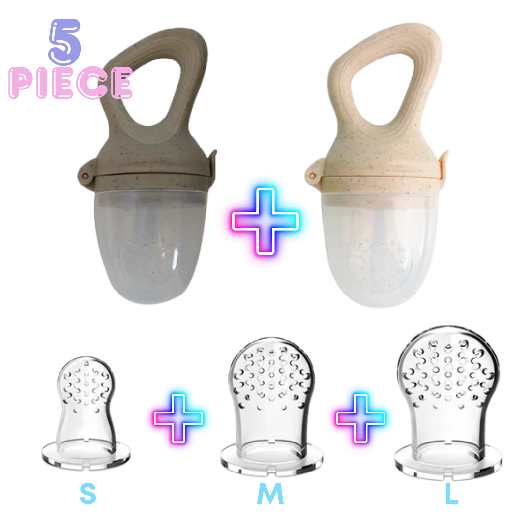 Baby Food Feeder/Fruit Feeder Pacifier (5 Piece)