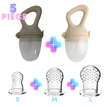 Baby Food Feeder/Fruit Feeder Pacifier (5 Piece)