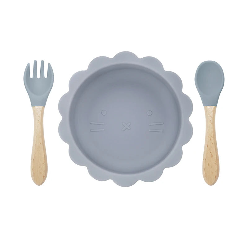 Silicone Bowl & Cutlery Set