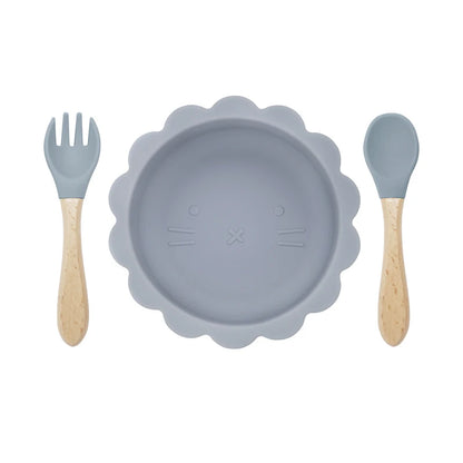 Silicone Bowl & Cutlery Set