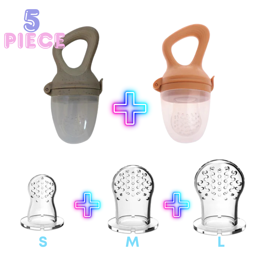 Baby Food Feeder/Fruit Feeder Pacifier (5 Piece)