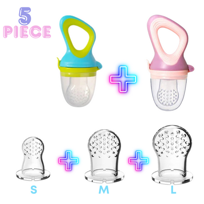 Baby Food Feeder/Fruit Feeder Pacifier (5 Piece)