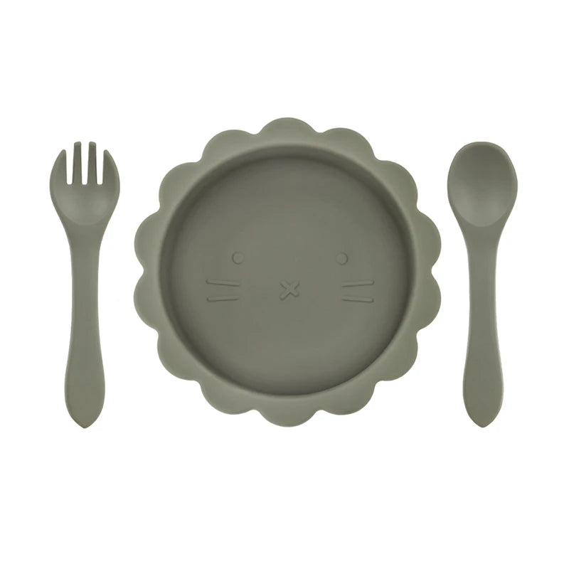 Silicone Bowl & Cutlery Set