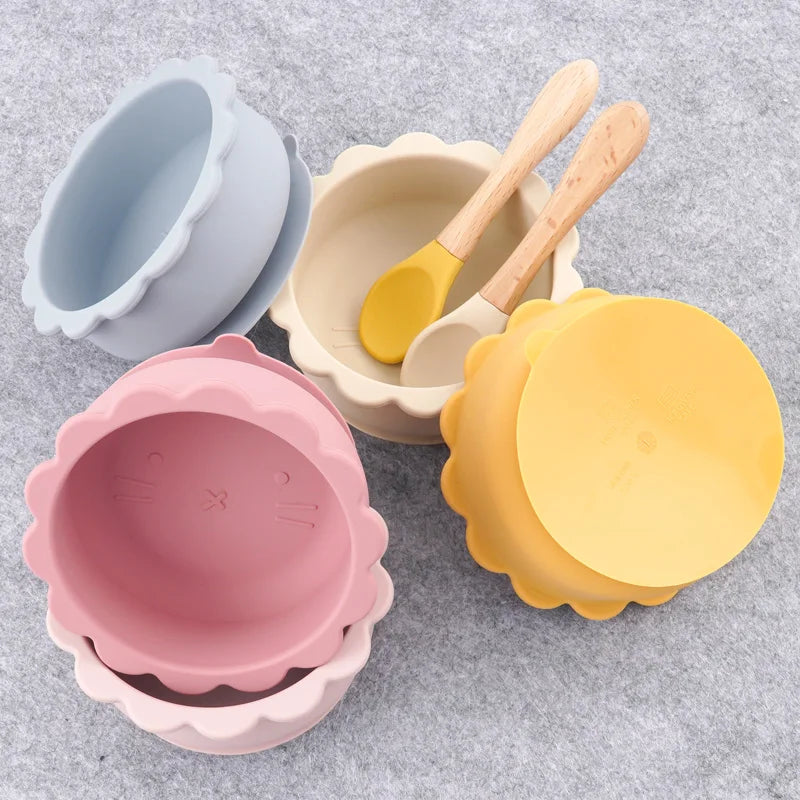 Silicone Bowl & Cutlery Set