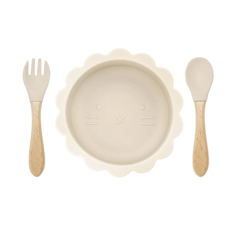 Silicone Bowl & Cutlery Set