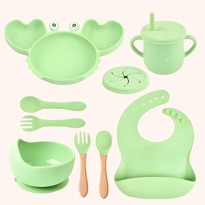 Crab Silicone Mealtime Set