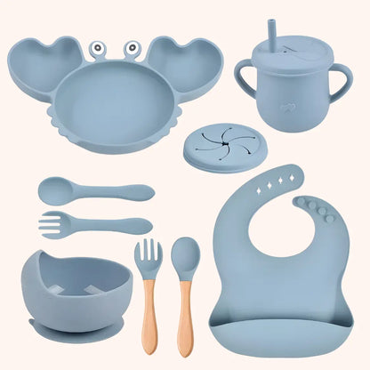 Crab Silicone Mealtime Set