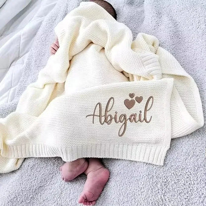 Personalised Knitted Blanket