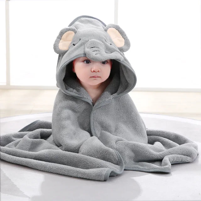 Cartoon Animal Baby/Toddler Bath Towels