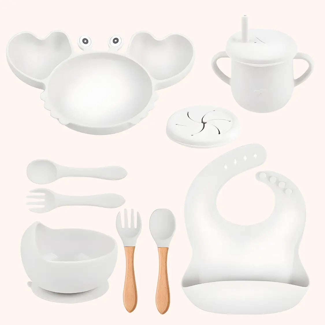 Crab Silicone Mealtime Set