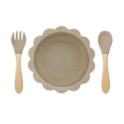 Silicone Bowl & Cutlery Set