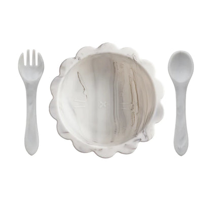 Silicone Bowl & Cutlery Set