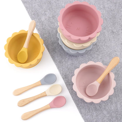 Silicone Bowl & Cutlery Set