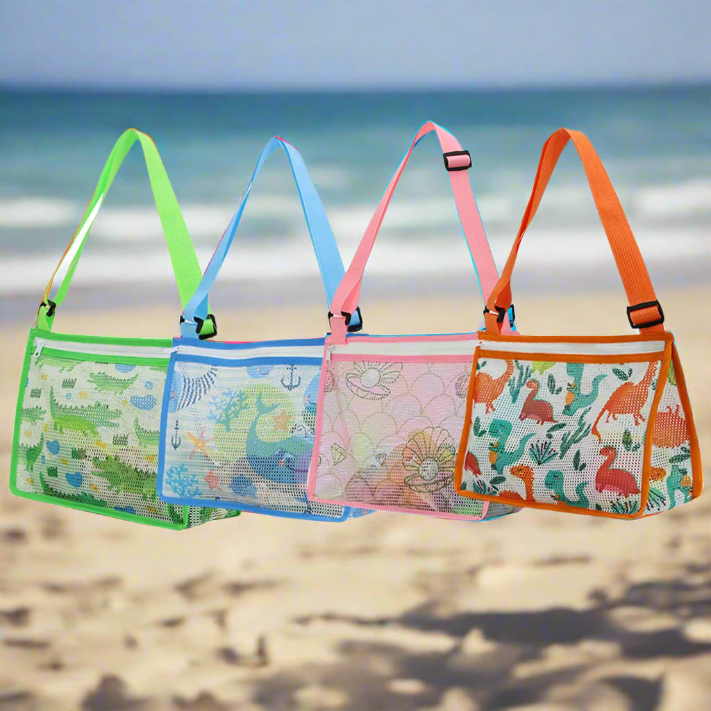 Beach Mesh Shell Bags