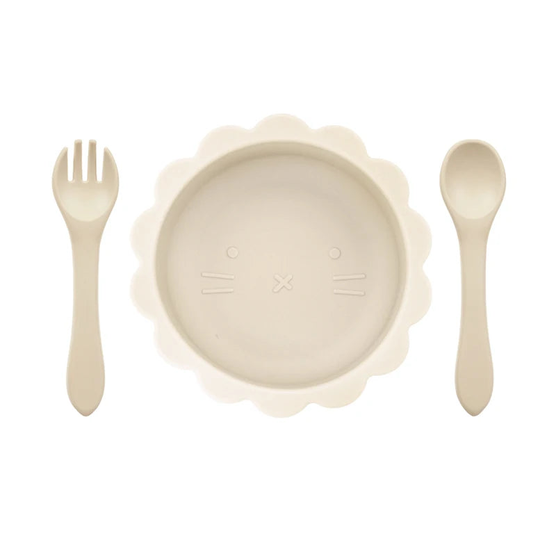 Silicone Bowl & Cutlery Set