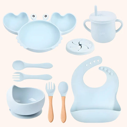 Crab Silicone Mealtime Set