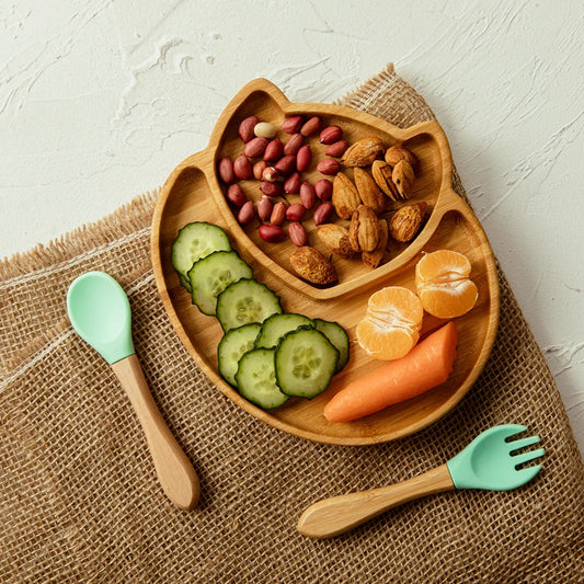 Bamboo Baby/Toddler Feeding Set (3 Pieces) - Fox