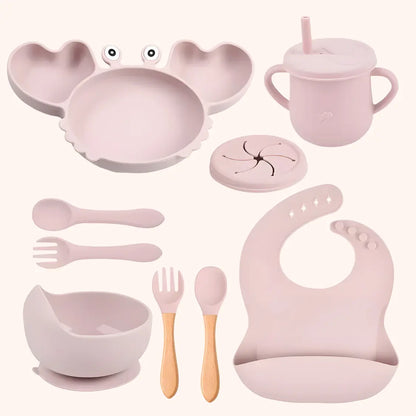 Crab Silicone Mealtime Set